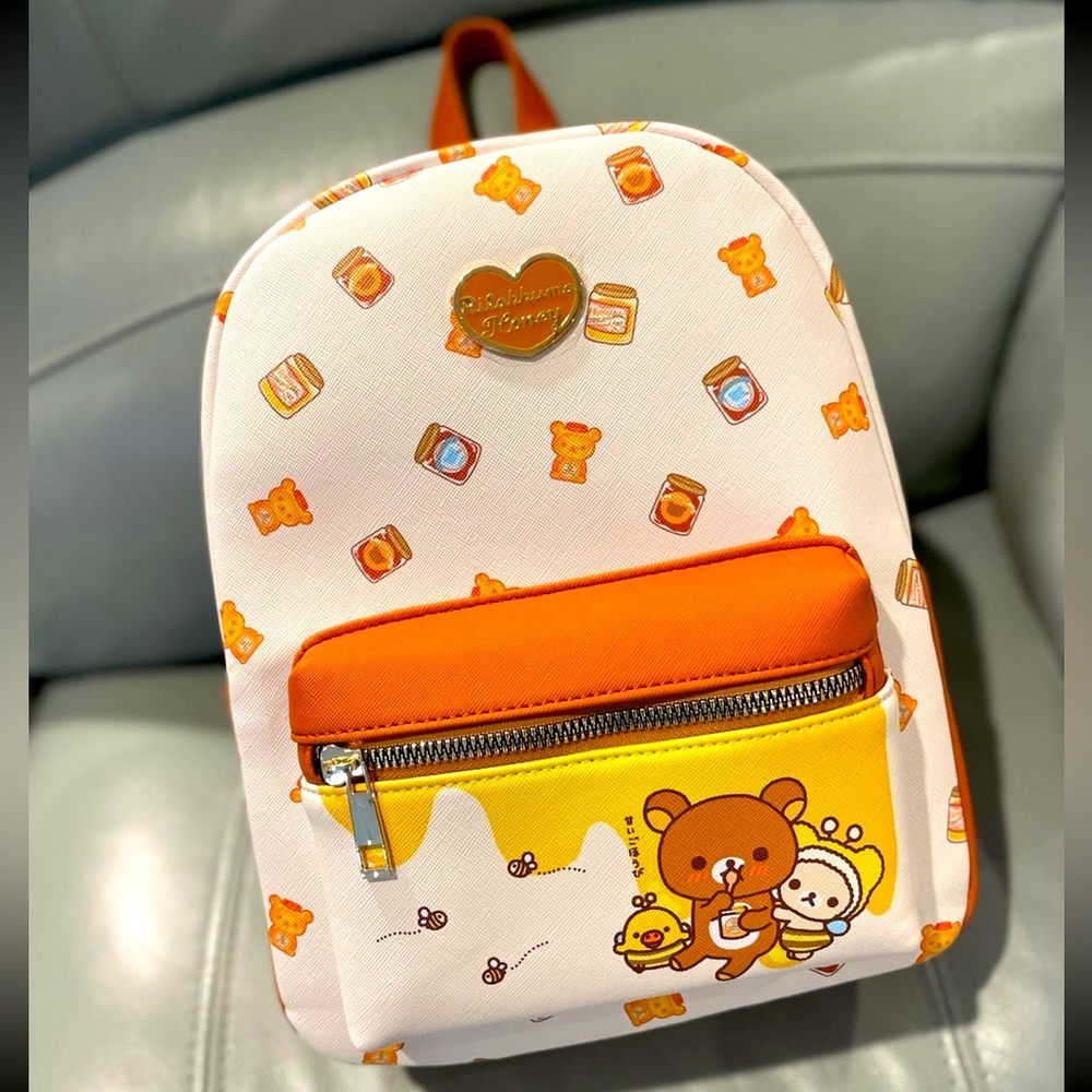 Bioworld x San-X Rilakkuma Honey w Friends Mini Backpack NEW 2023